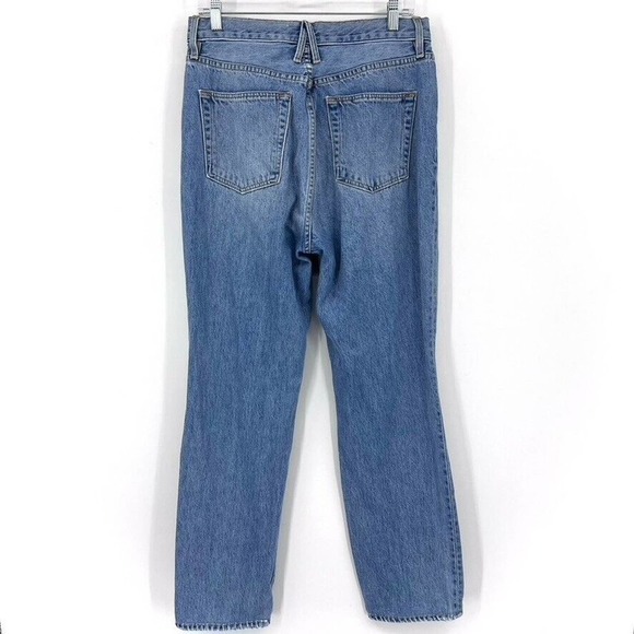 SLVRLAKE Womens Sierra Distressed Straight Leg Jeans High Rise Size 30 - Picture 7 of 11